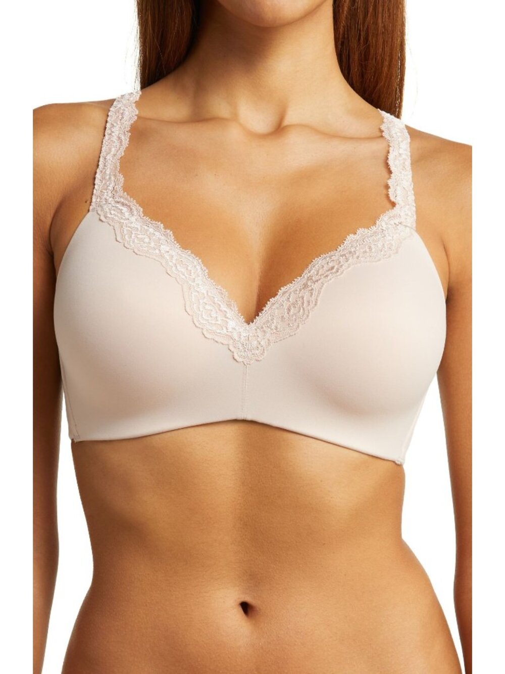 🆕 WACOAL Softly Styled Wireless Bra Rose Dust (Beige) 36D #856301 - Picture 1 of 10